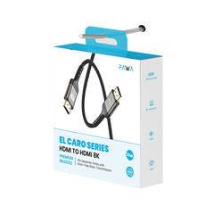 Pawa El-Caro Series Braided HDMI to HDMI 8K Cable 2M Black