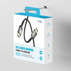 Pawa El-Caro Series Braided HDMI to HDMI 8K Cable 5M Black