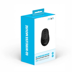 Pawa 6D Wireless Mouse With Auto Sleep Function Black