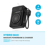 Pawa Hybrid Mag Magsafe Powerbank & Charge 10000mAh 20w-Black