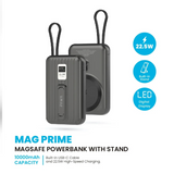 Pawa Mag Prime Magsafe Powerbank With Stand 10000mAh -Black