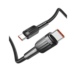 Porodo 50W Dual Port Car charger PD 20W Qc30W With-C to C Cable-Black