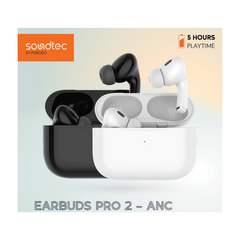 Porodo Earbuds Pro 2 -ANC Transparency & Active Noise Cancellation Black