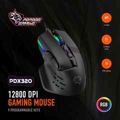 Porodo Gaming PDX320 12800 DPI Gaming Mouse