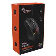 Porodo Gaming 8D RGB Wired Mouse DPI 7200 - Black