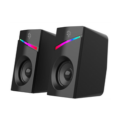 Porodo Gaming Stereo Speakers Volume Knob Control- Black
