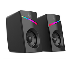 Porodo Gaming Stereo Speakers Volume Knob Control- Black