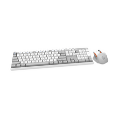 Porodo Gaming 2.4G and BT Keboard with Mouse DPI 1600 - White/A