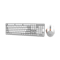 Porodo Gaming 2.4G and BT Keboard with Mouse DPI 1600 - White/A