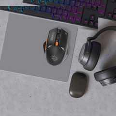 Porodo Gaming 2in1 2.4G Wireless Mouse DPI 1600 - Black