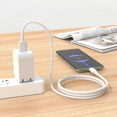 Porodo USB-A to Type-C Durable Charging Cable - White