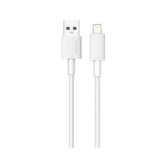 Porodo USB-A to Lightning Durable Charging Cable - White