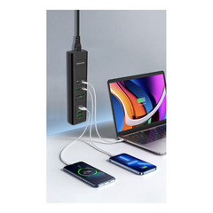 Porodo FWC031 85W Multi-Port USB Charging Hub - Black
