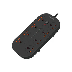Porodo Blue FWC035 8 AC Power Strip Universal Sockets 3000W 3M 9.8FT