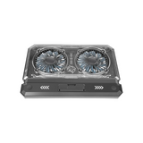 Porodo Gaming Crystal Shell Laptop Cooling Pad - Black