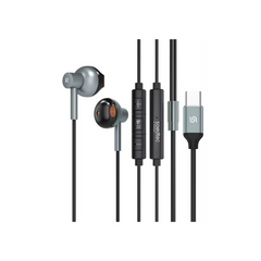 Porodo Soundtec Stereo Earphones 1.2M -Black