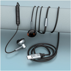 Porodo Soundtec Stereo Earphones 1.2M -Black