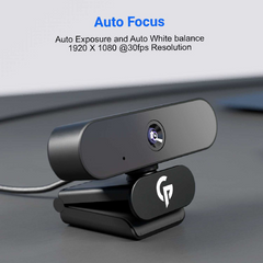 Porodo Gaming High Definition Webcam 1080P - Black