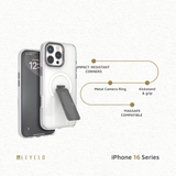Levelo Morphix Magsafe Grip Case For iphone 16 Pro Max - Grey