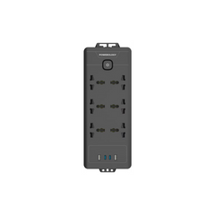 Powerology 6AC 2500W Power Strip - Black