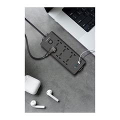 Powerology 6AC 2500W Power Strip - Black