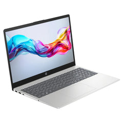 HP Laptop 15-fd0274ne 15.6 Inches, Intel Core 5-120u, 8 GB RAM, 512 GB SSD, Windows 11 Home With Original HP Bag & Mouse, Silver-1 Year Warranty