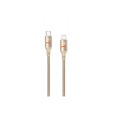 Porodo Usb-C To Lightning Led Light Cable 1.2M-Gold