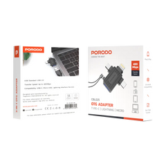 Porodo OTG Adapter - Black