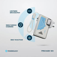 Powerology 10000mAh Wall Charger MagSafe Power Bank
