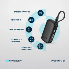 Powerology 5000mAh Power Bank
