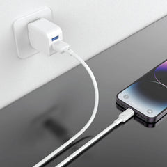 3A USB-A TO Lightning Quick Charging PVC Cable PW122 | White