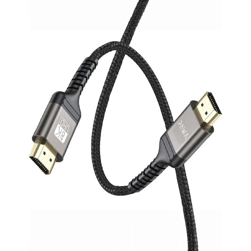 Pawa El-Caro Series Braided HDMI to HDMI 8K Cable 2M Black