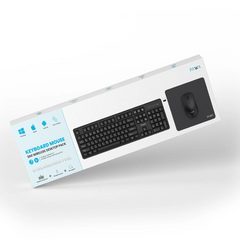Pawa Keyboard Mouse 3IN1 Wireless Desktop Pack -Black