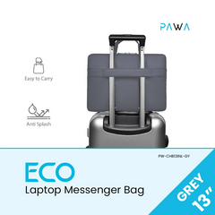 Pawa Eco Laptop Messenger Bag 13 inch Grey