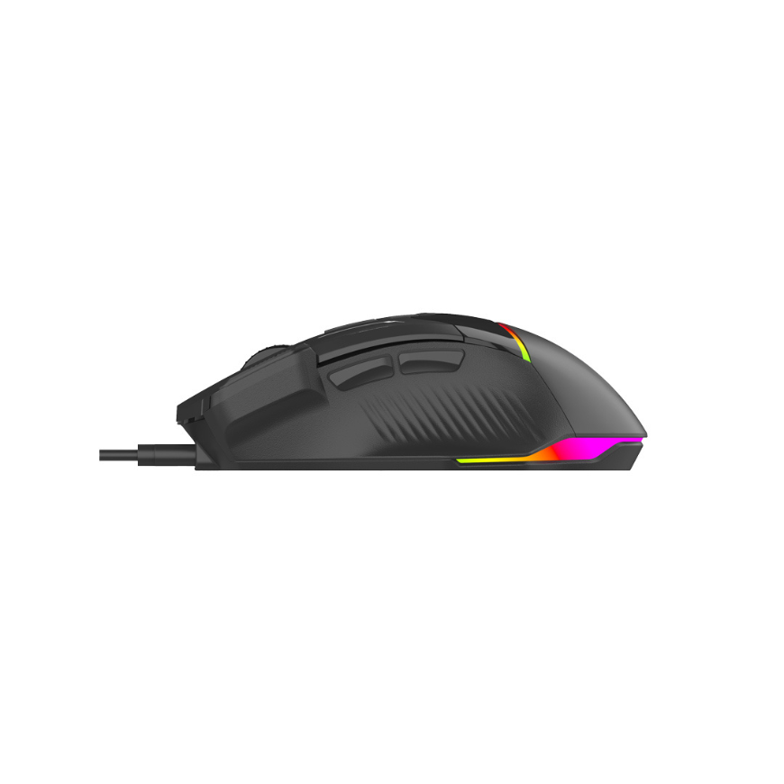 Porodo Gaming 8D RGB Wired Mouse DPI 7200 - Black