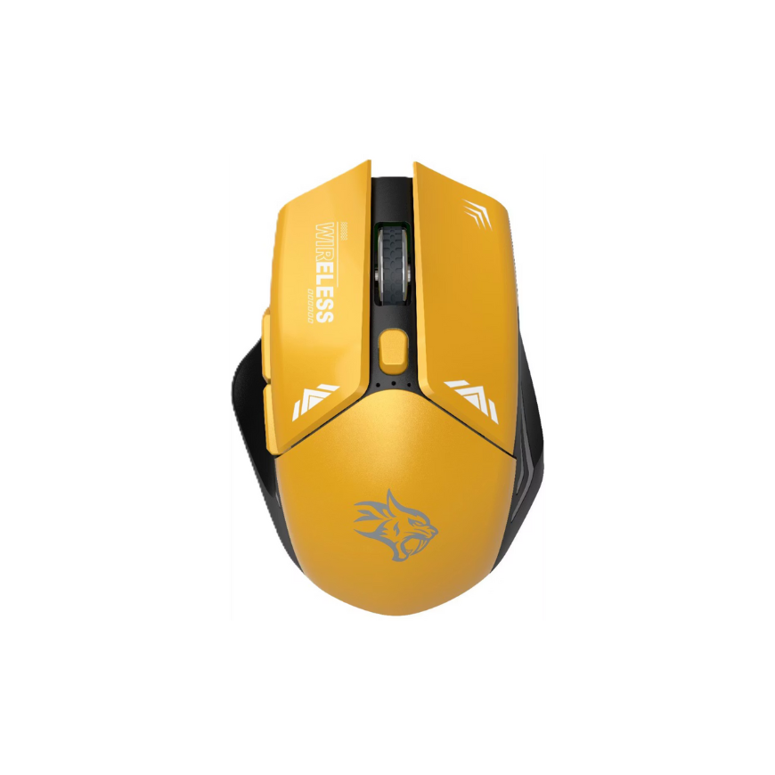 Porodo Gaming 2in1 2.4G Wireless Mouse DPI 1600 - Yellow