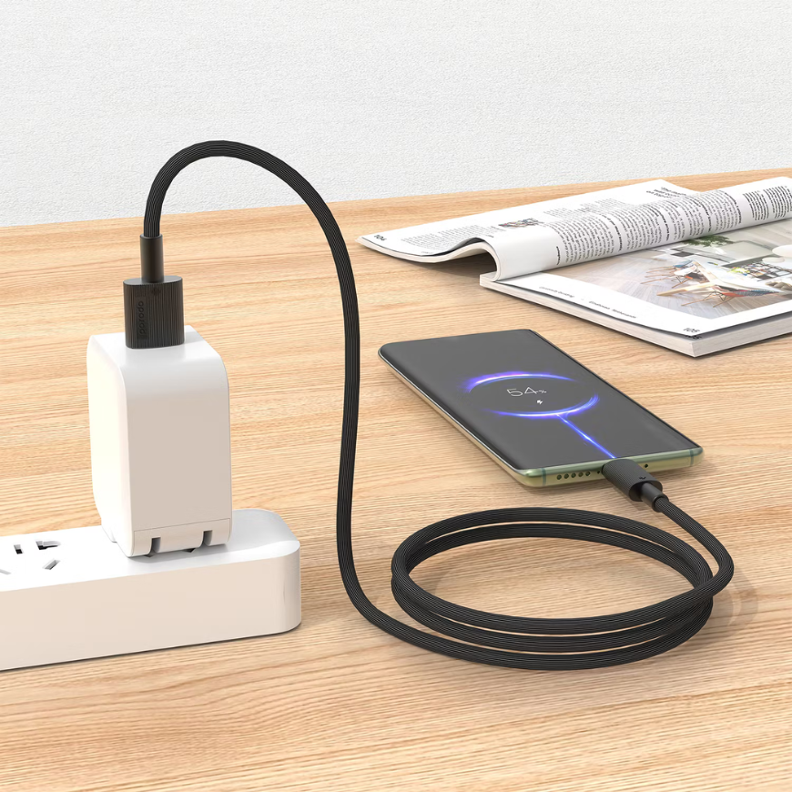 Porodo USB-A to Type-C Durable Charging Cable - Black