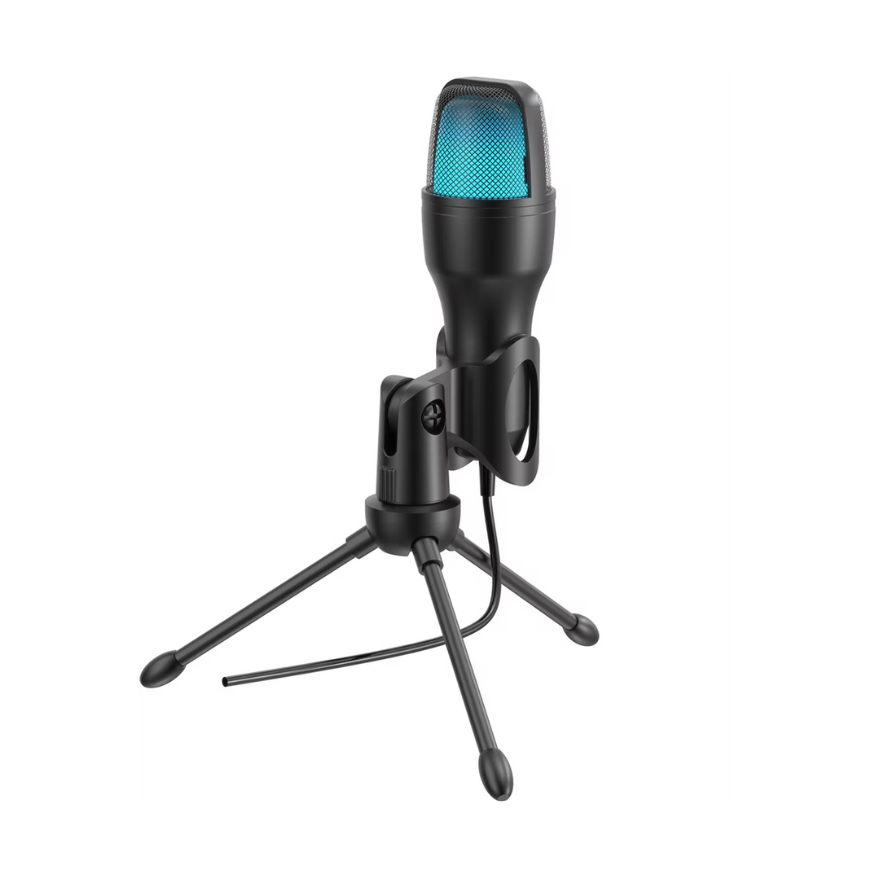 Porodo Gamig Pdx551 Condenser Microphone Streaming,Podcasting,Recording-Black