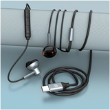 Porodo Soundtec Stereo Earphones 1.2M -Black