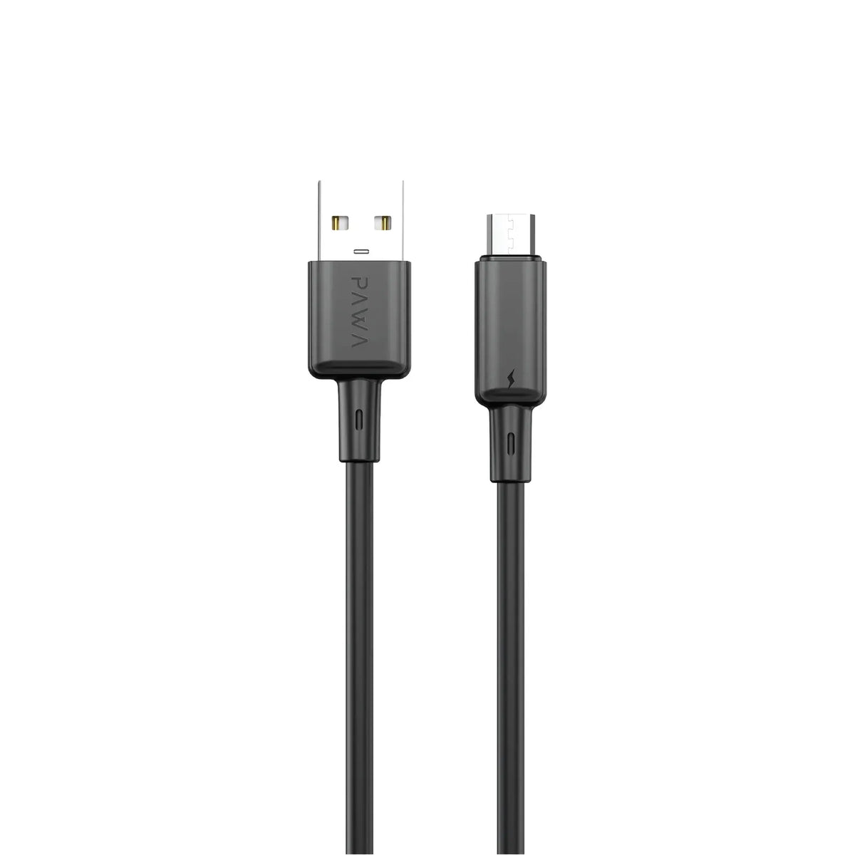 Pawa Lite 3A USB-A to MICRO Quick Charging PVC Cable 1.2M PW122 - Black, White