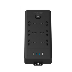 Powerology 6AC 2500W Power Strip - Black
