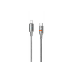 Porodo Usb-C To Usb-C Led Light Cable 1.2M-Grey
