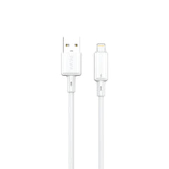 3A USB-A TO Lightning Quick Charging PVC Cable PW122 | White